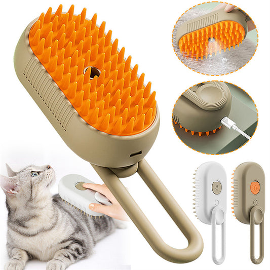 Brosse élétrique 3 en 1 à réglages de vitesse pour chien ou chat.Pour faciliter le démêlage et le nettoyage.